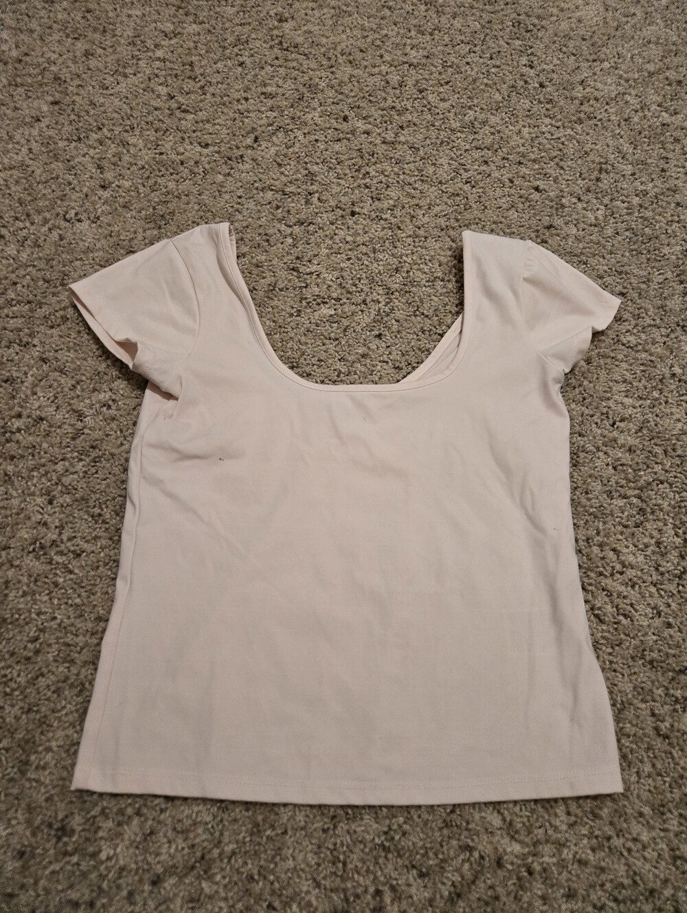 💖Cotton On Women's Scoop Neck Short Sleeve Top - Light Pink